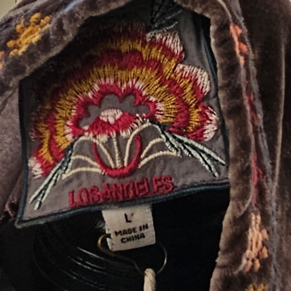 Brand New Johnny Was Velvet Sisilia Embroidered with Bell sleeves - Picture 8 of 11